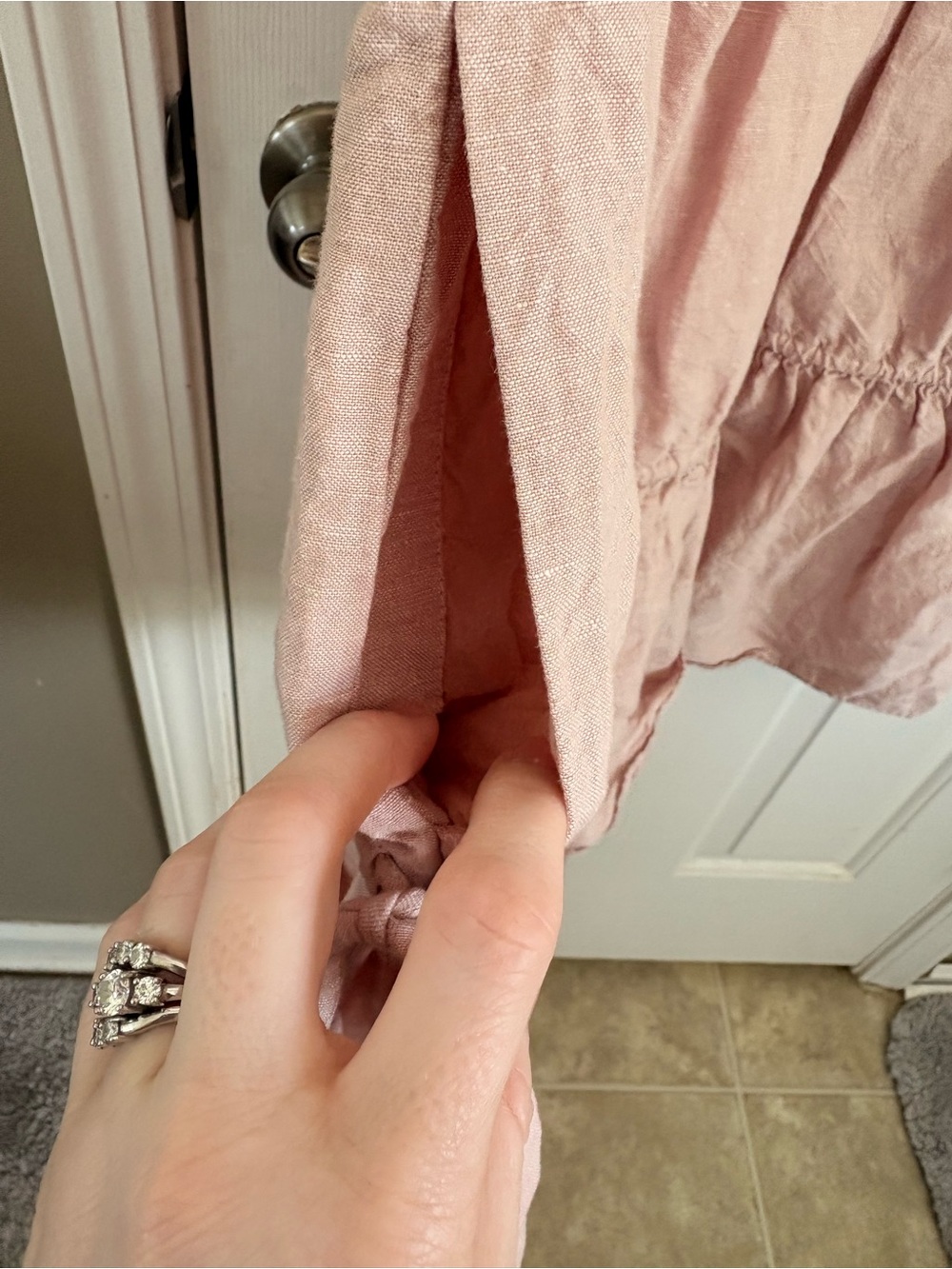 Madewell Petite Linen-Blend Lorelei Mini Dress - Picture 9 of 10